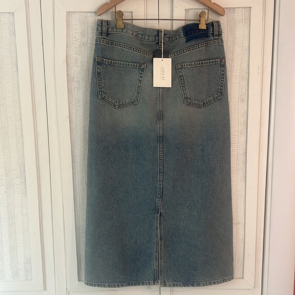 NEW THE GREAT. column skirt in monterey wash NWT SZ 29 - Picture 8 of 9
